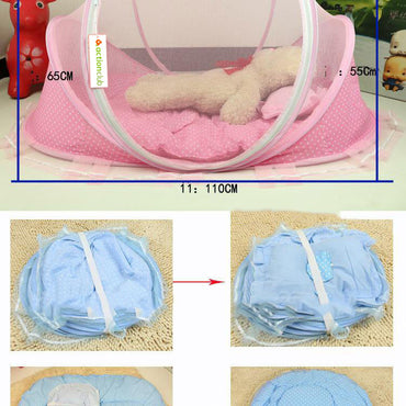 Foldable Baby Bed Net With Pillow Net 2pieces Set