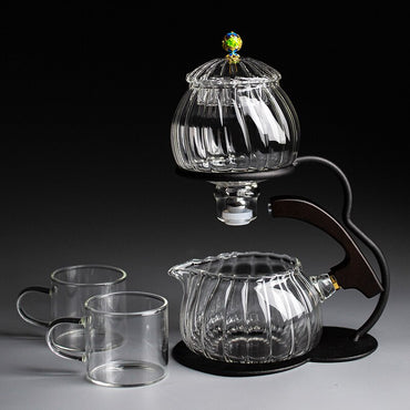 Heat-resistant glass tea set