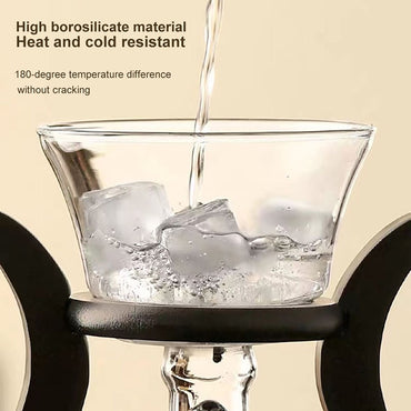 Heat-Resistant Magnetic Glass Tea Set