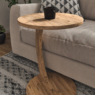 C Shaped Wooden Nesting Table