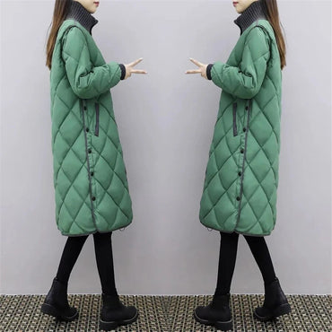 Winter Warm Long Turtleneck Parka Coat