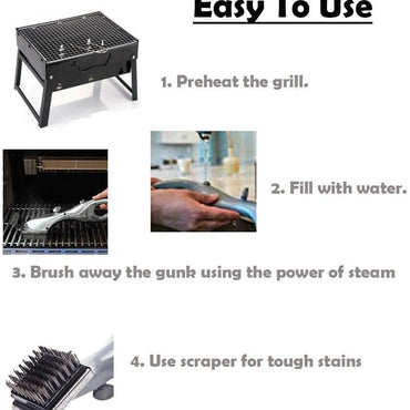 Barbecue Grill Steam Cleaning Brush