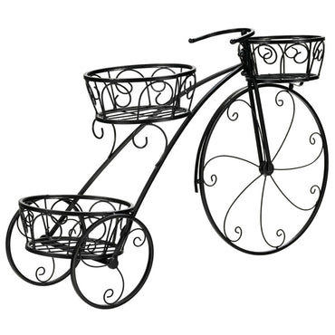Tricycle Plant Stand Flower Pot Cart Holder In Parisian Style