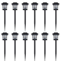 Outdoor Solar Lamp LED Light 12 pcs Spike 8,6 x 8,6 x 38 cm