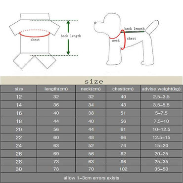 Large Pet Dog Raincoat