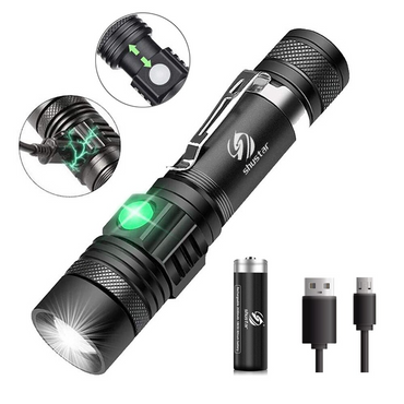 Waterproof Multi Function Zoomable Flashlight