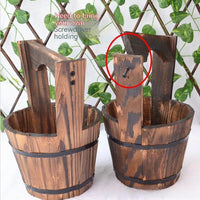 Horticultural Carbonization Anti-corrosion Wooden Succulent Flower Pots