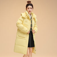 Mid-length Hooded Korean Style Fashion Cotton-padded Jacket