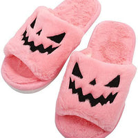 Halloween Shoes Winter Cute Warm Home Slippers Women