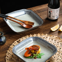 Japanese-style Square Ceramic Creative Dinner Plate