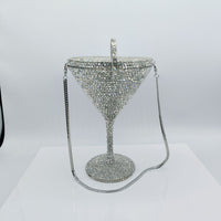 Cocktail Goblet Diamond Dinner Hand Bag