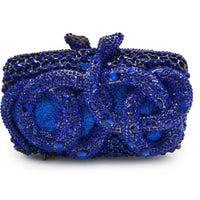 Python Diamond-studded Dinner Bag Magnetic Clasp Chain Clutch