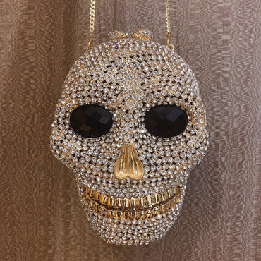 Women's Diamond Skull Shape Dinner Organizer