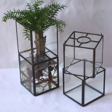 Vintage Glass Succulent Flower Pot Furnishings