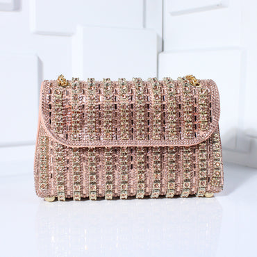Fashion Crossbody Dinner Bag Diamond-embedded Hand Carrying