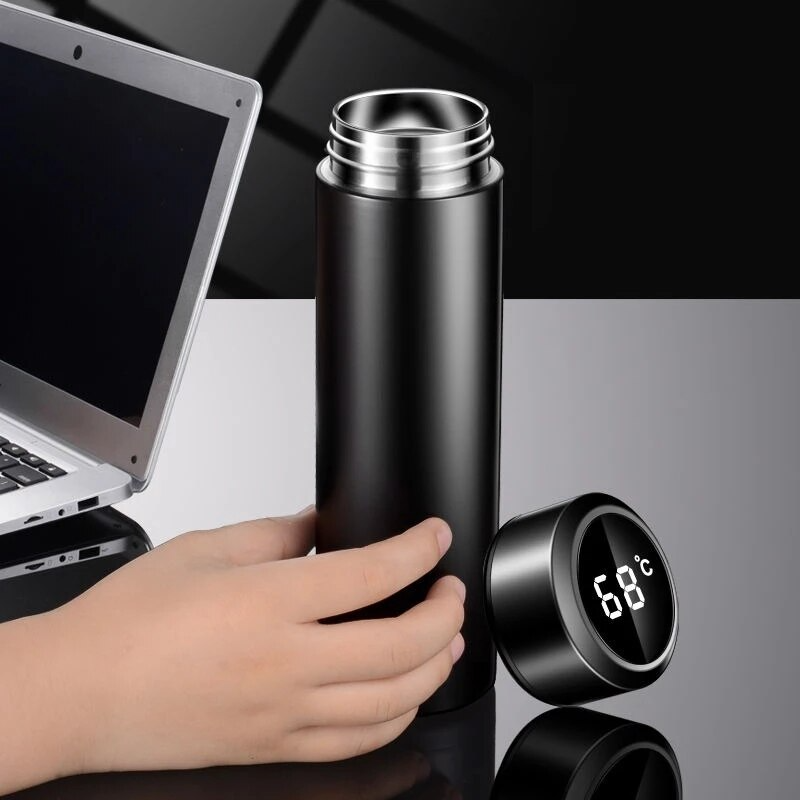 Stainless Steel Creative Smart Thermos Mug