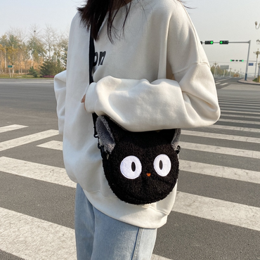 Cartoon Plush Crossbody Bag