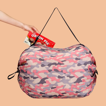 Pink Waterproof Foldable Storage Bag