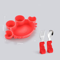Children's Dinner Plate Baby Silicone Suction Cup Type Baby Bowl