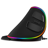 Vertical Ergonomic Snail RGB Anti-Mouse Hand Wired Mouse