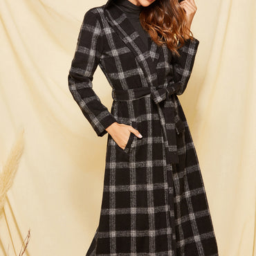 Ladies woolen coat autumn and winter coat