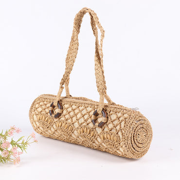 Handwoven Straw Ladies Dinner Bag Beach Leisure