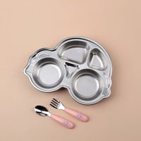 Stainless steel cartoon dinner plate