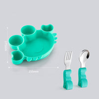 Children's Dinner Plate Baby Silicone Suction Cup Type Baby Bowl