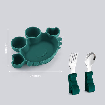 Children's Dinner Plate Baby Silicone Suction Cup Type Baby Bowl