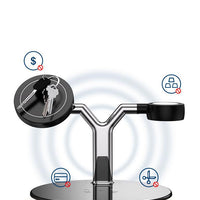 Compatible with Apple, 3 In 1 Magnetic Wireless Charger 15W Fast Charging Station For Magsafe Chargers