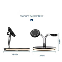 Compatible with Apple, 3 In 1 Magnetic Wireless Charger 15W Fast Charging Station For Magsafe Chargers