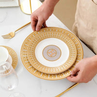 Bone China Western Steak Plate Decoration Decoration Ceramic Dinner Plate