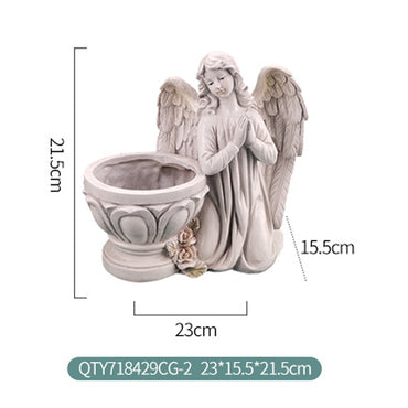 Hars Bidden Engel Planter Tuin Angel Succulent Pot Plant Holder Handwerk Angel Bloempot Decoratie