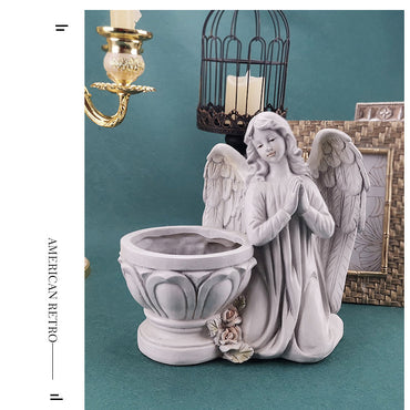 Hars Bidden Engel Planter Tuin Angel Succulent Pot Plant Holder Handwerk Angel Bloempot Decoratie