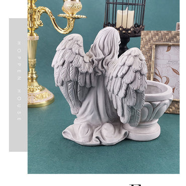Hars Bidden Engel Planter Tuin Angel Succulent Pot Plant Holder Handwerk Angel Bloempot Decoratie