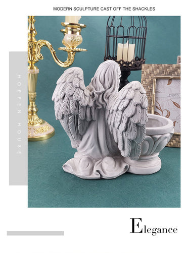 Hars Bidden Engel Planter Tuin Angel Succulent Pot Plant Holder Handwerk Angel Bloempot Decoratie
