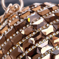 New Style Diamond Handbag Ladies Spherical Dinner Bag