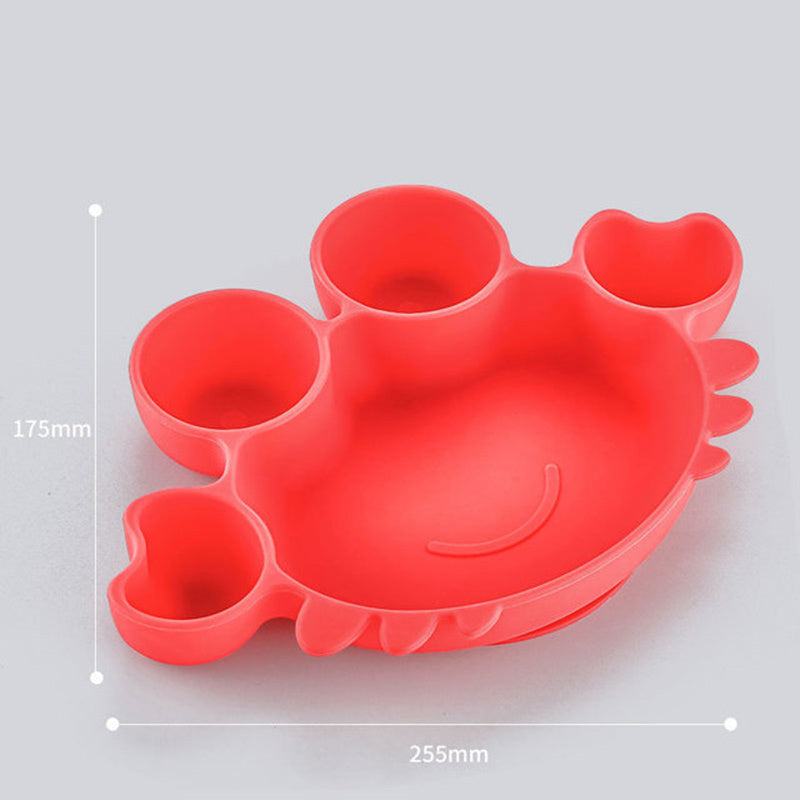 Children's Dinner Plate Baby Silicone Suction Cup Type Baby Bowl