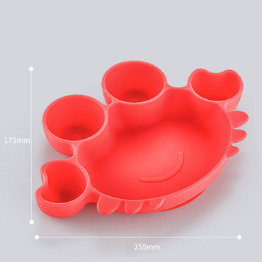Children's Dinner Plate Baby Silicone Suction Cup Type Baby Bowl