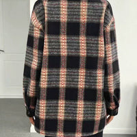 Women's Casual Plaid Composite Plush Warm Jacket