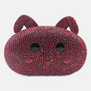 Animal Rabbit Diamond Inlaid Dinner Bag Banquet