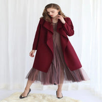 Coat Women's Long Sleeve Stitched Cardigan Maoni Coat