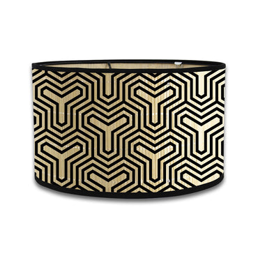 Lamp Holder Barrel-type Bamboo Products Printing Hood