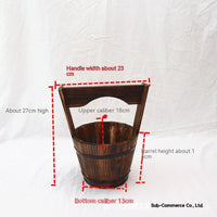 Horticultural Carbonization Anti-corrosion Wooden Succulent Flower Pots