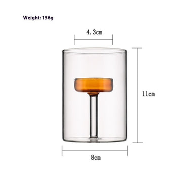 Dining Table Glass Candle Holder Dinner Props Ornaments