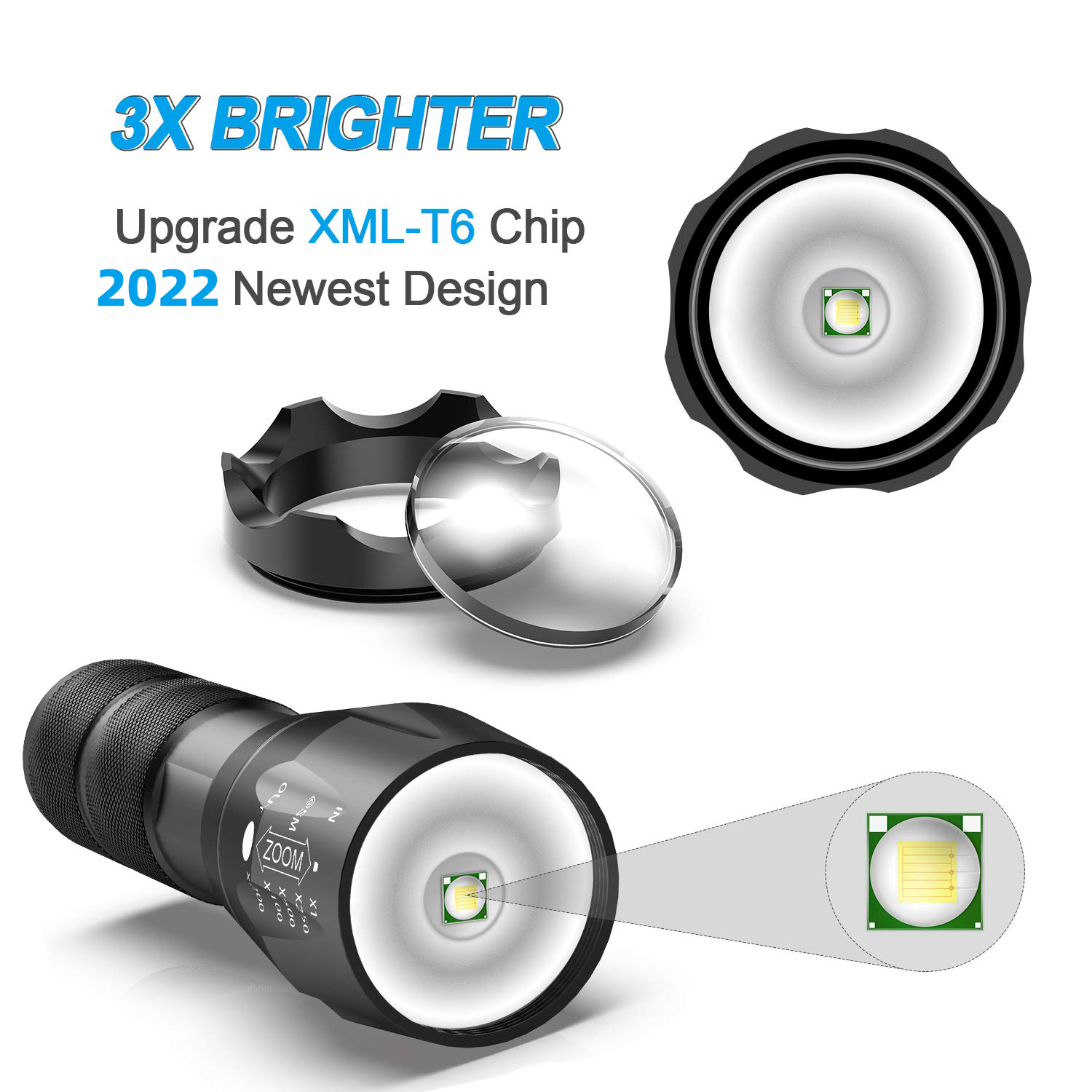 Super bright LED Camping Flashlight