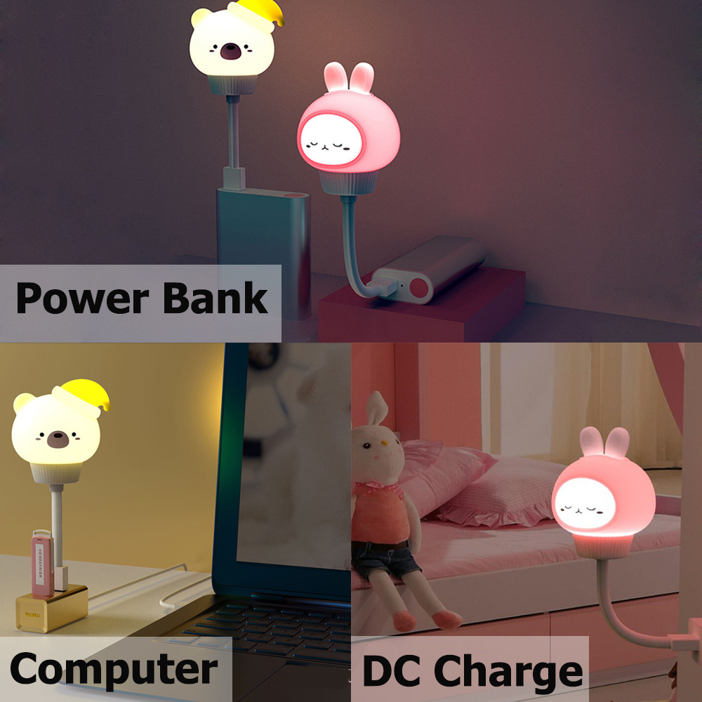 USB Plug-in Baby Bedroom Table Lamp