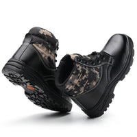 Winter camouflage high-top cotton shoes