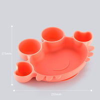 Children's Dinner Plate Baby Silicone Suction Cup Type Baby Bowl