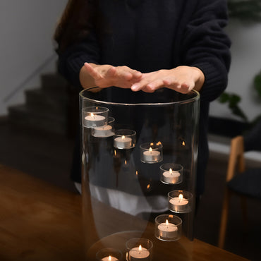 Large Glass Candlestick Candlelight Dinner Decoration Ornaments